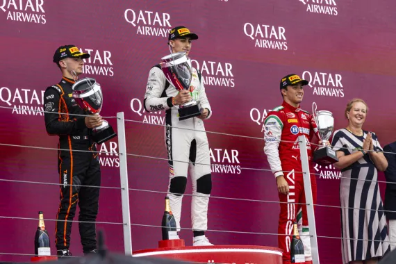 PREMA, Leon secure first 2025 podium in wet Feature Race